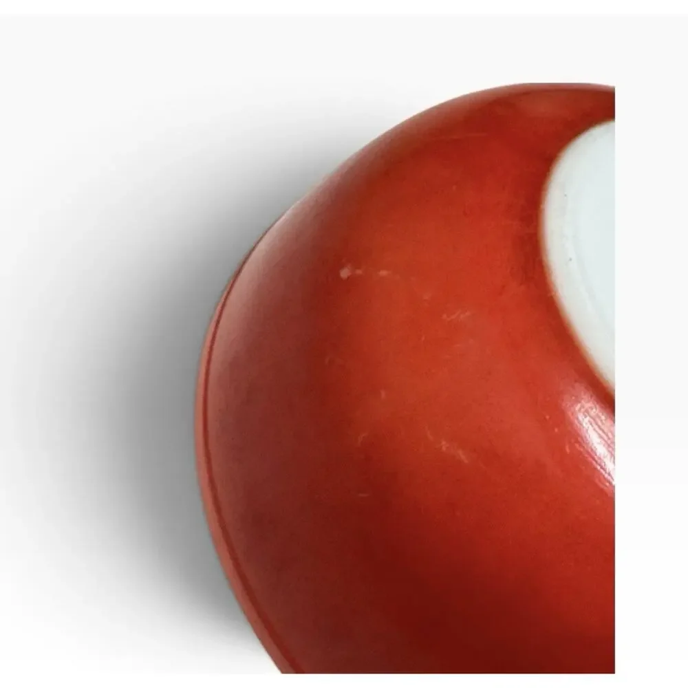 Pyrex Primary Color Red Nesting Mixing 4 Quarts Bowl #404